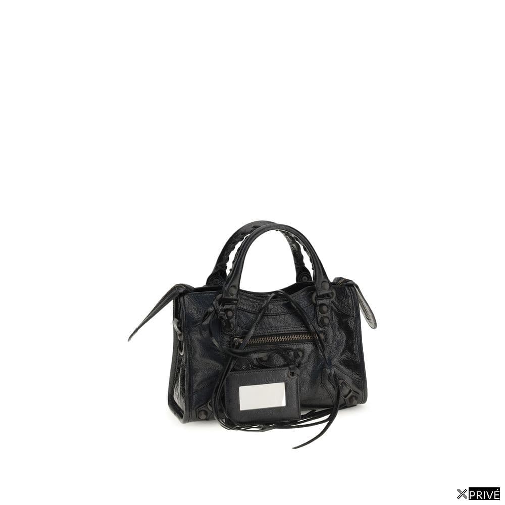Black Lamb Leather Shoulder Bag — 2