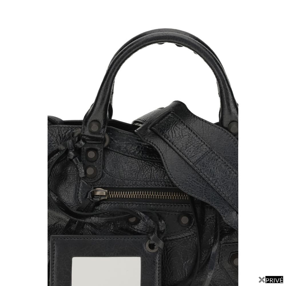 Black Lamb Leather Shoulder Bag — 4