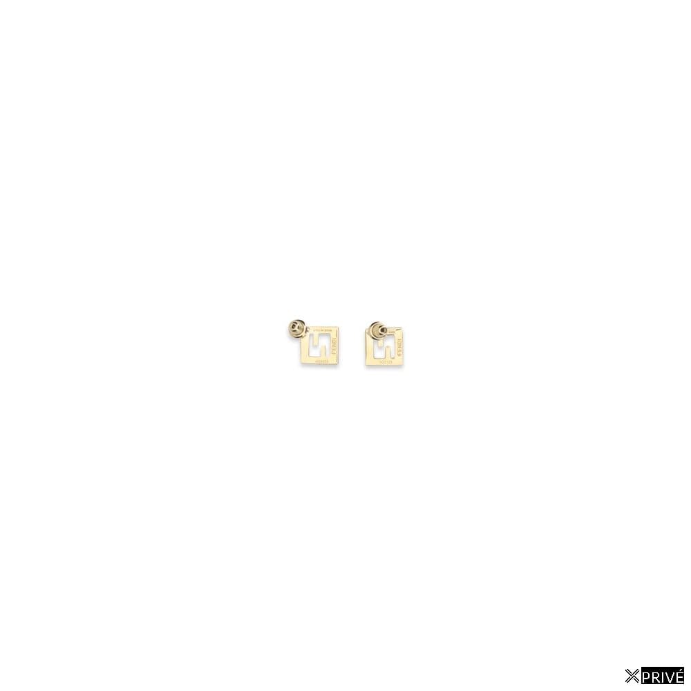 Boucle d’oreille dorée en Laiton — 2