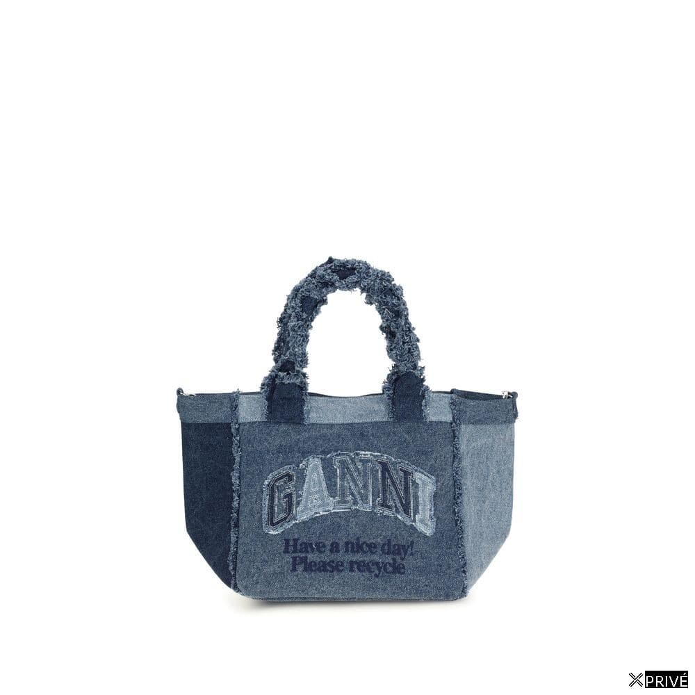Sac à main bleu en Coton — 1
