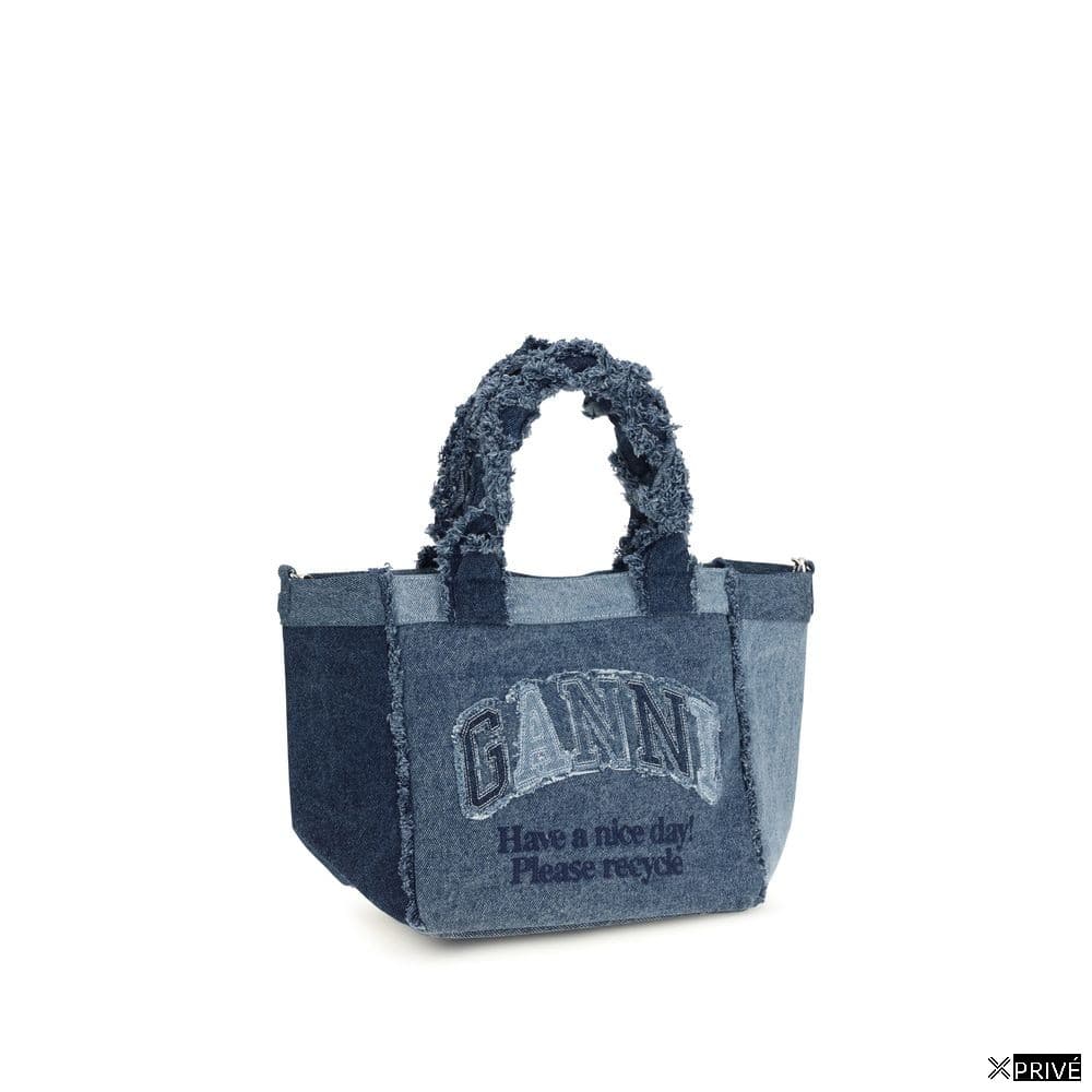 Sac à main bleu en Coton — 2