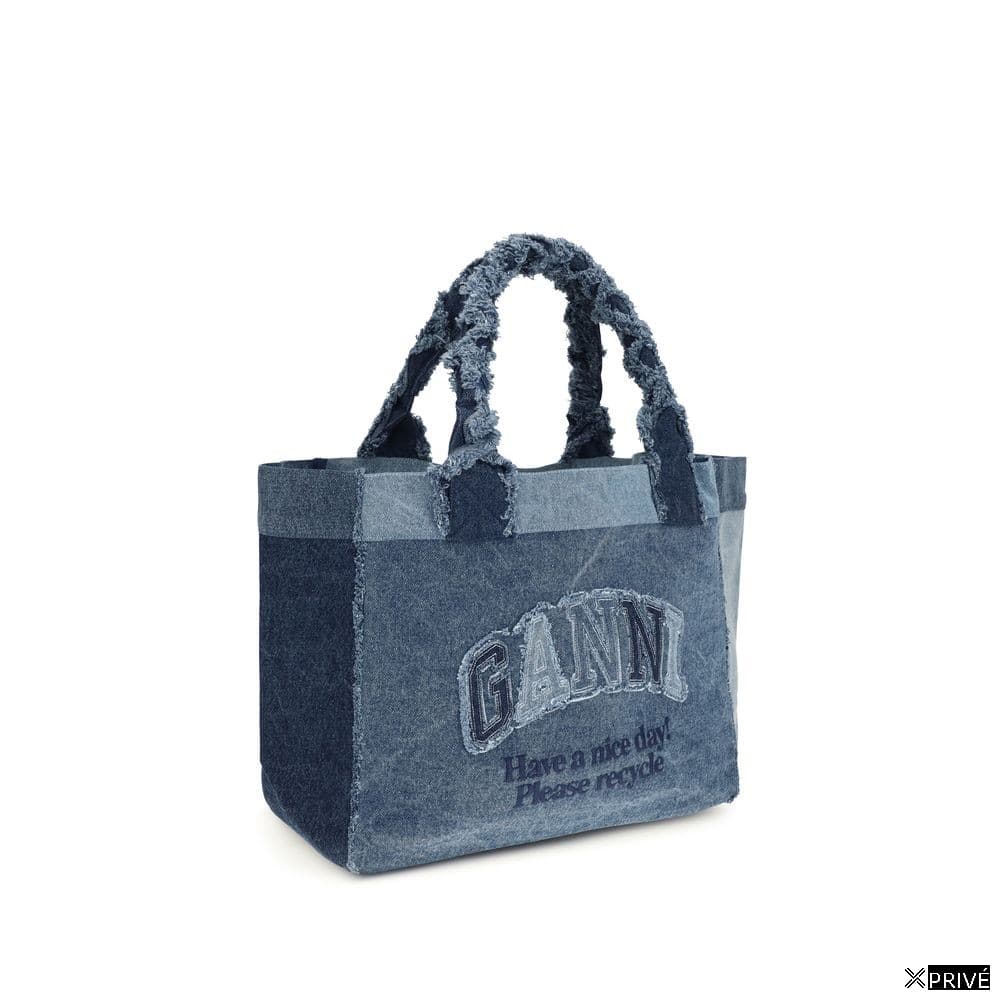 Sac bandoulière bleu en Coton — 2