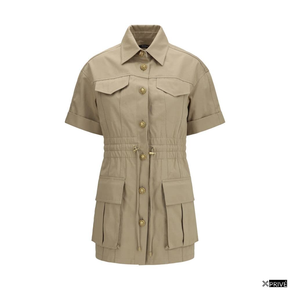 Robe beige en Coton — 1