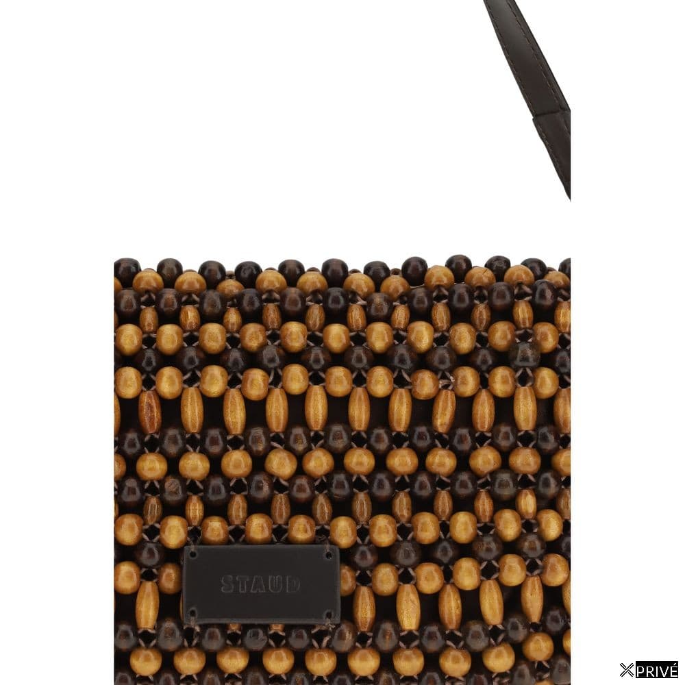 Sac bandoulière brun en Bois — 4