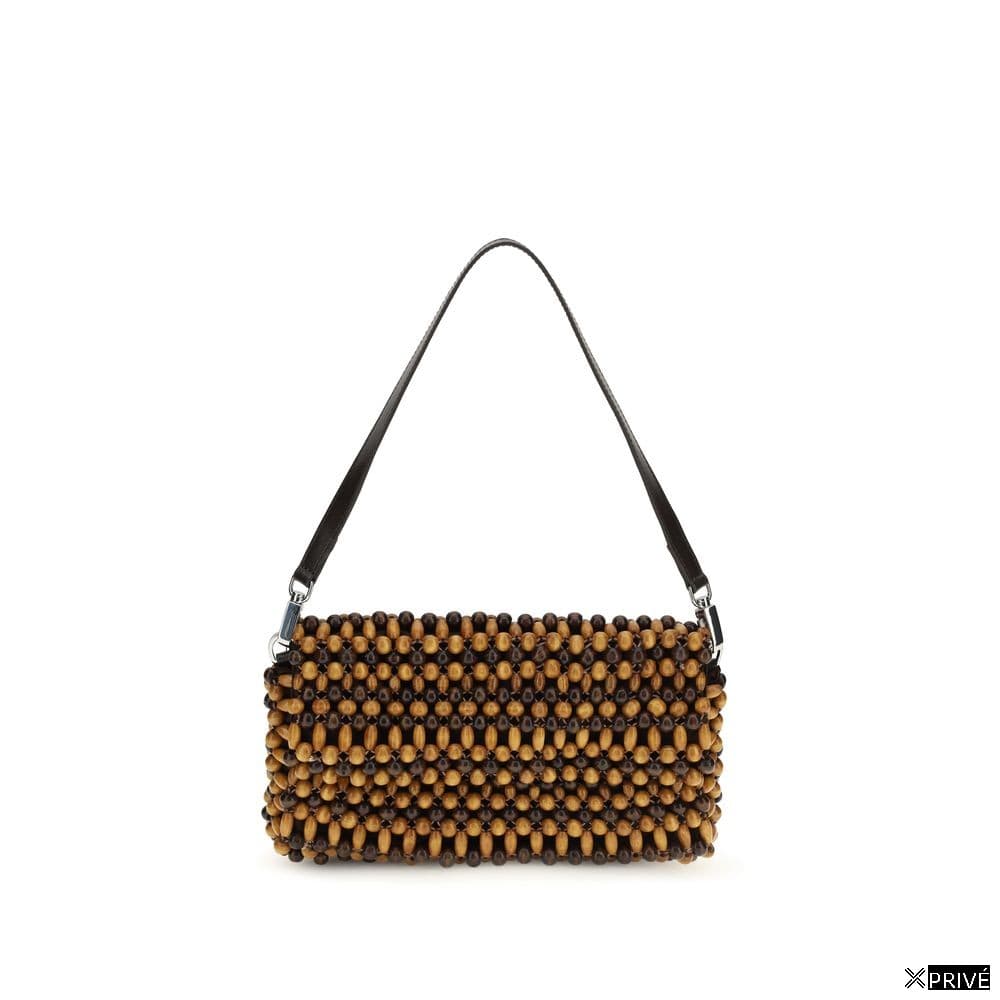 Sac bandoulière brun en Bois — 1