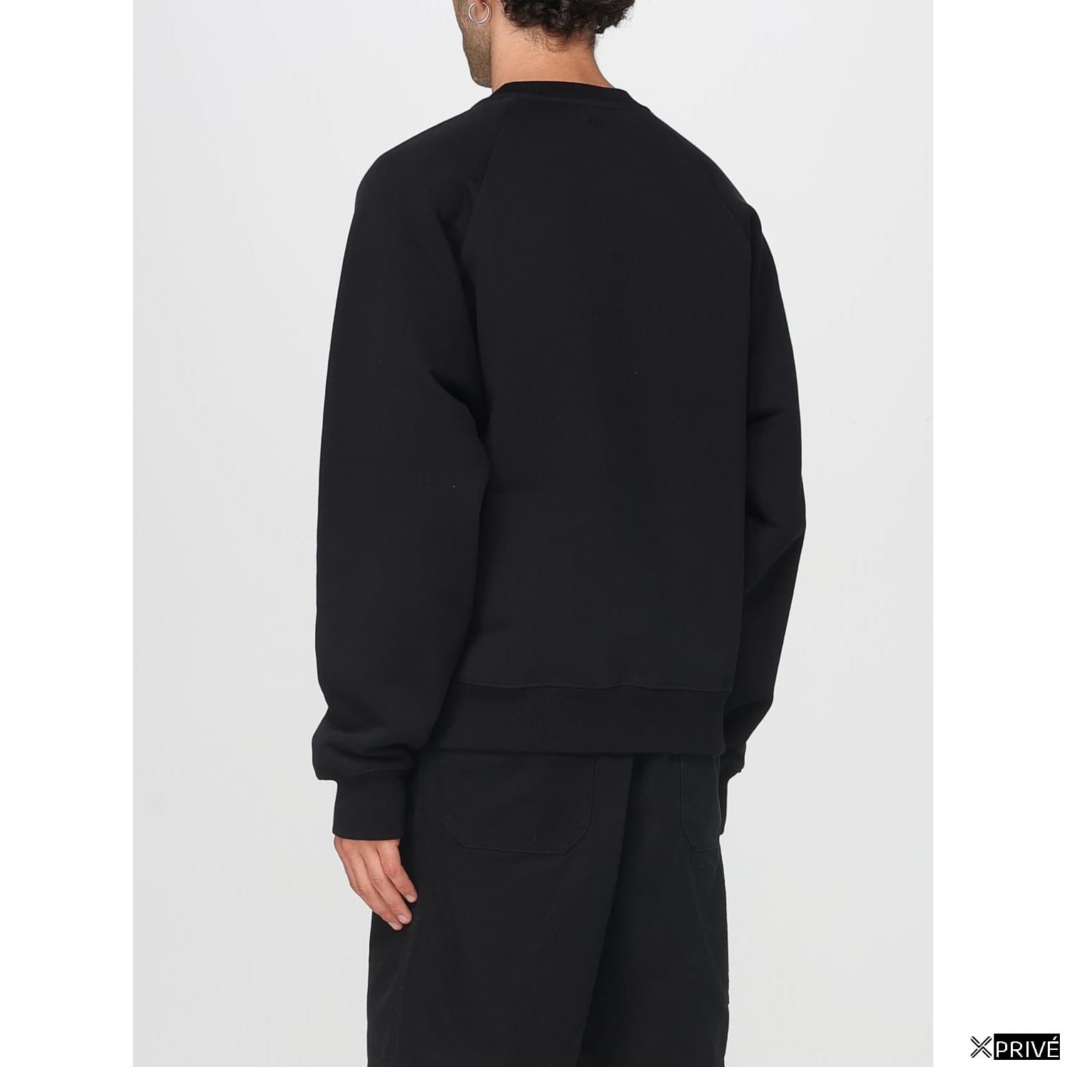 Black Cotton Sweatshirt — 2
