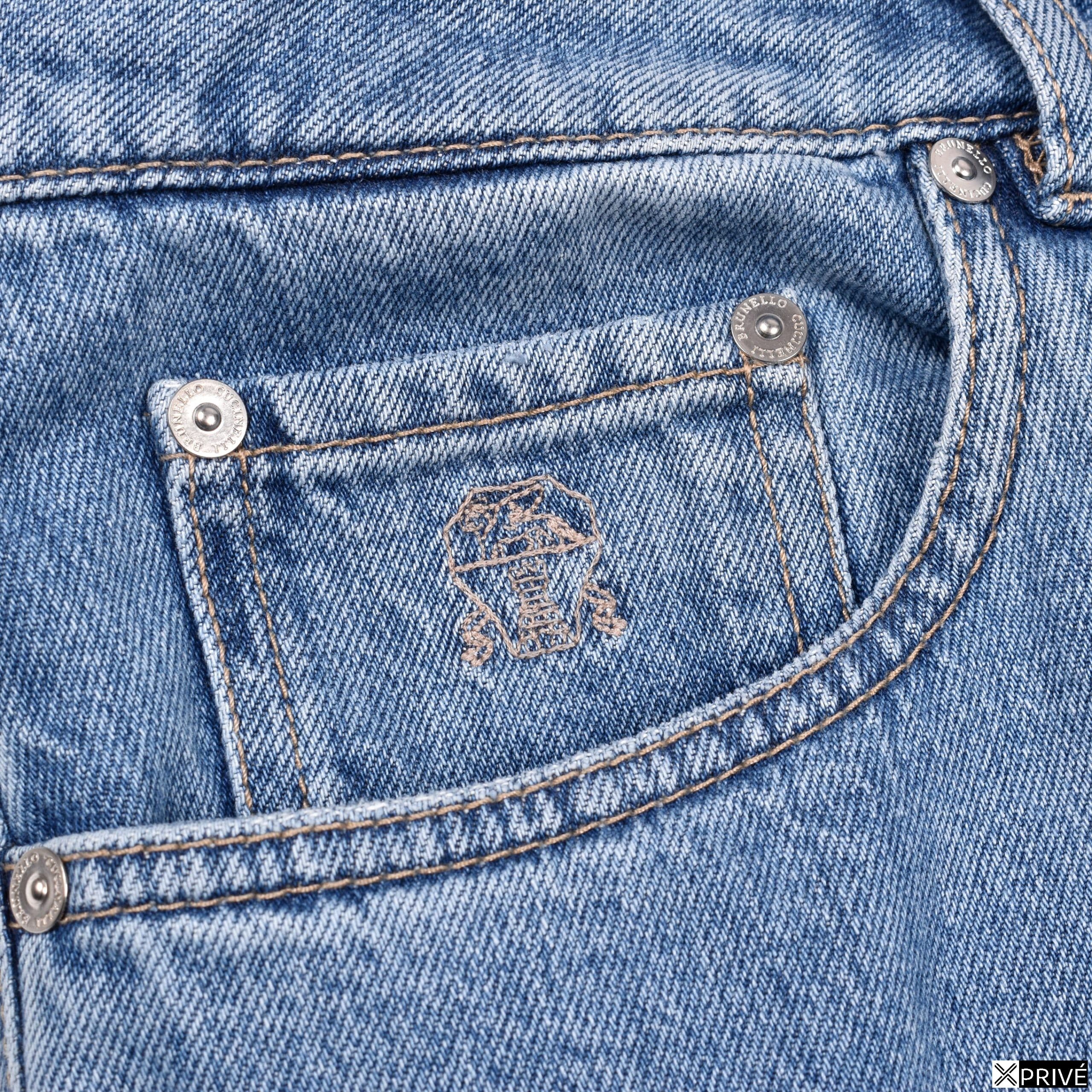 Jeans bleu en Coton — 3