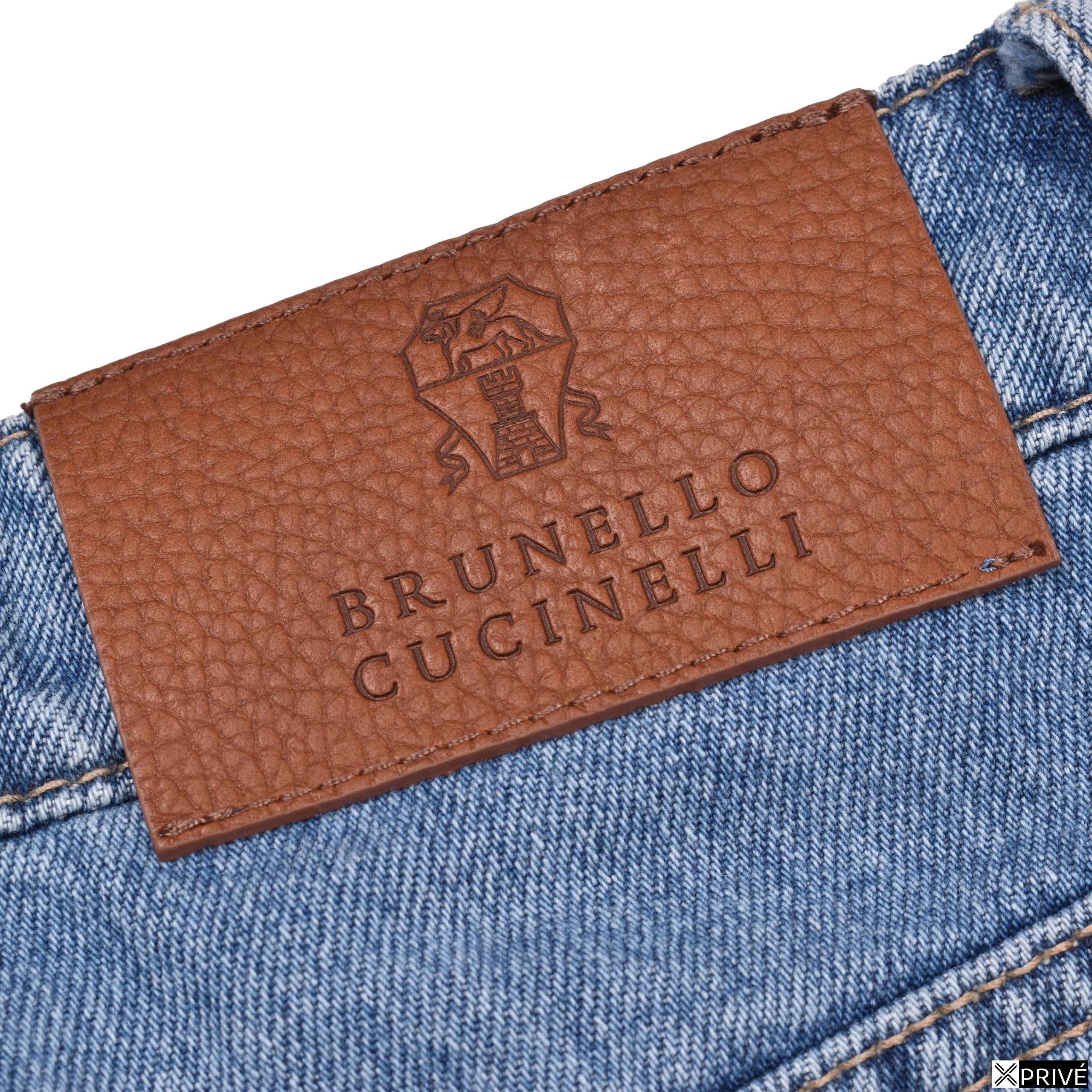 Jeans bleu en Coton — 4
