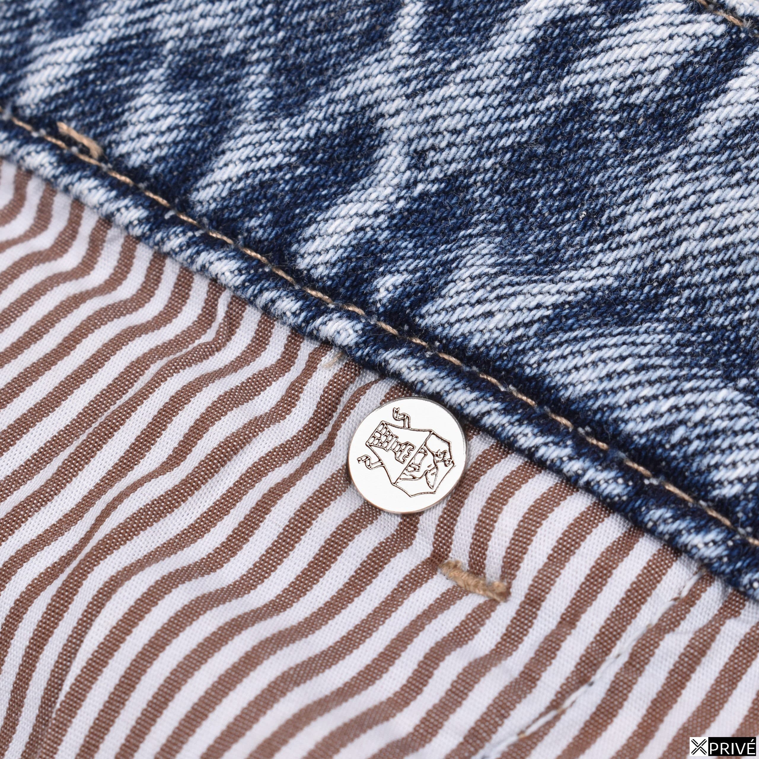 Jeans bleu en Coton — 5