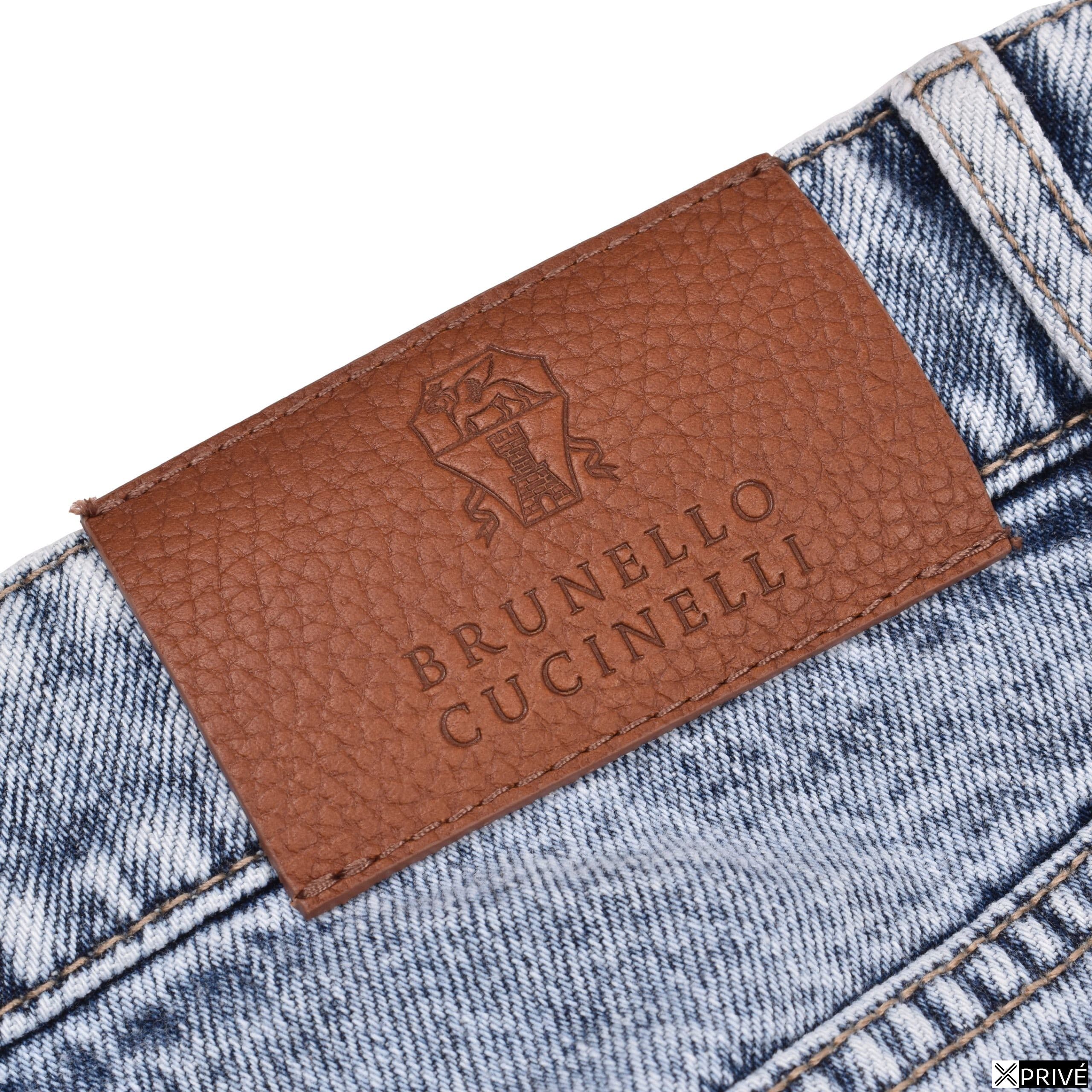 Jeans bleu en Coton — 4