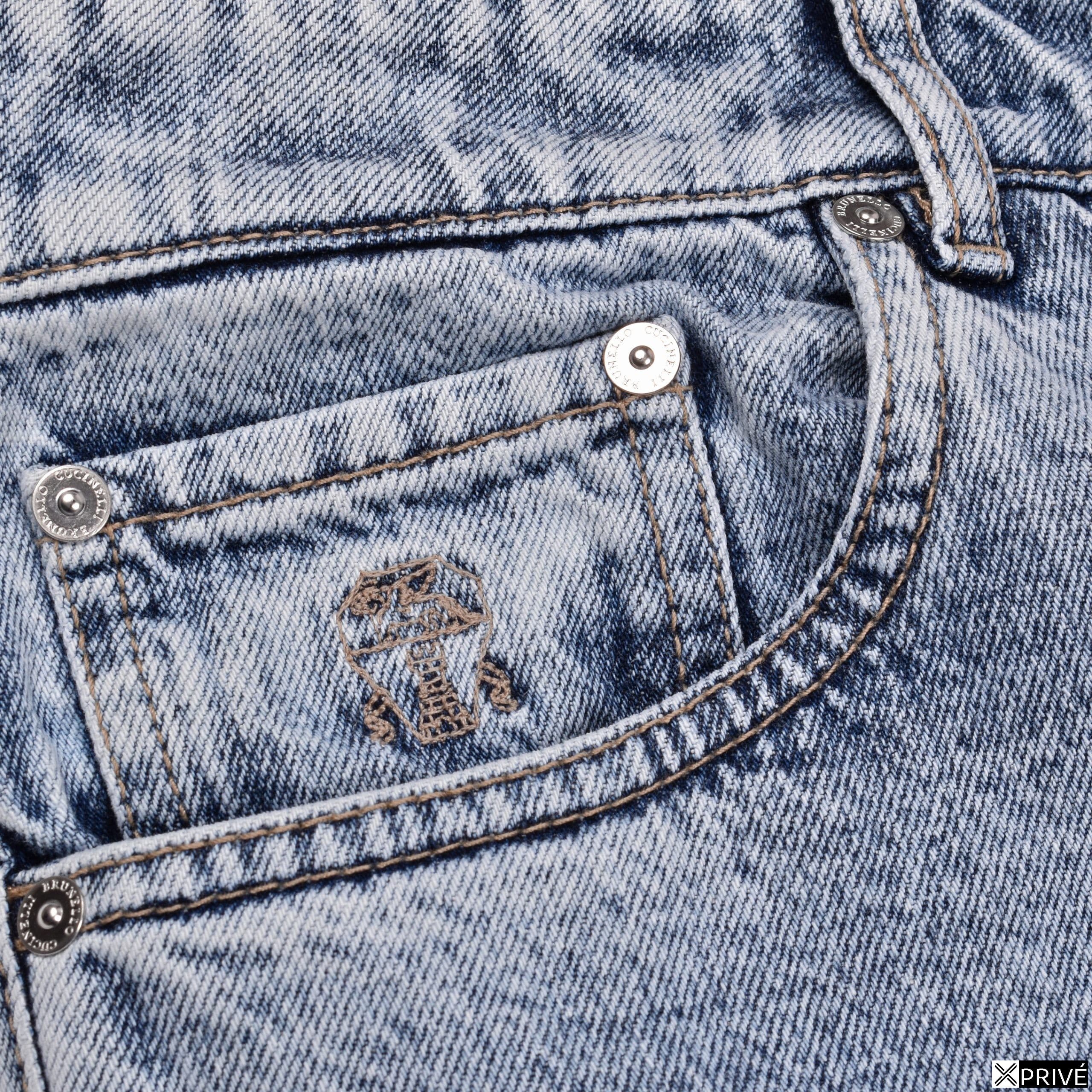 Jeans bleu en Coton — 3