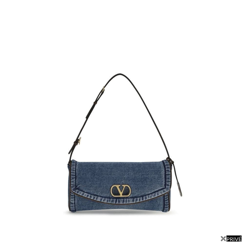 Sac bandoulière bleu en Coton — 1