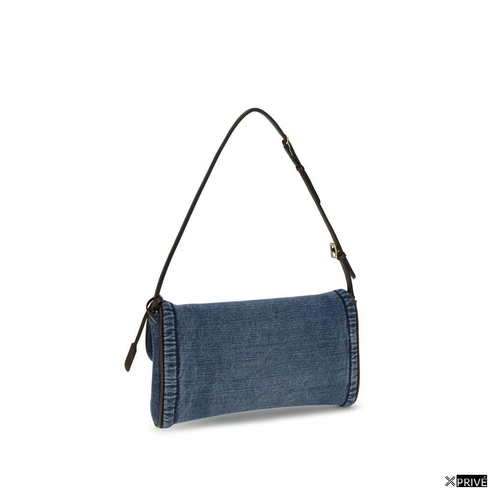 Sac bandoulière bleu en Coton — 3