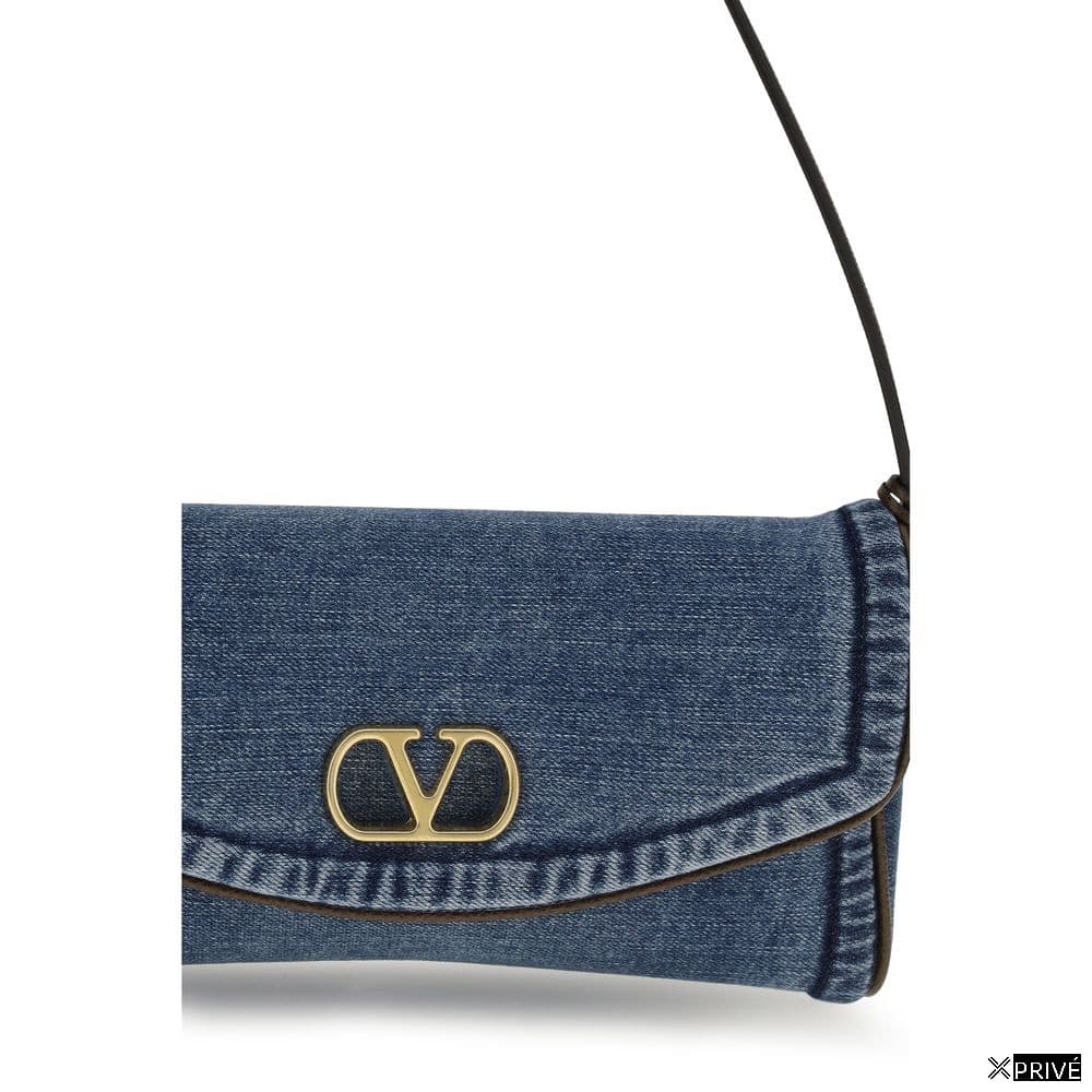 Sac bandoulière bleu en Coton — 4