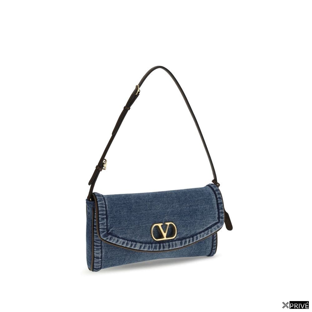 Sac bandoulière bleu en Coton — 2