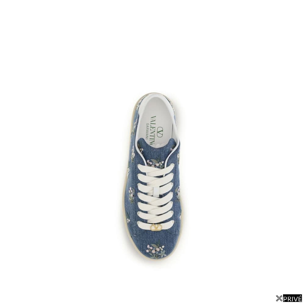 Chaussures de sport bleues en Tissu — 4