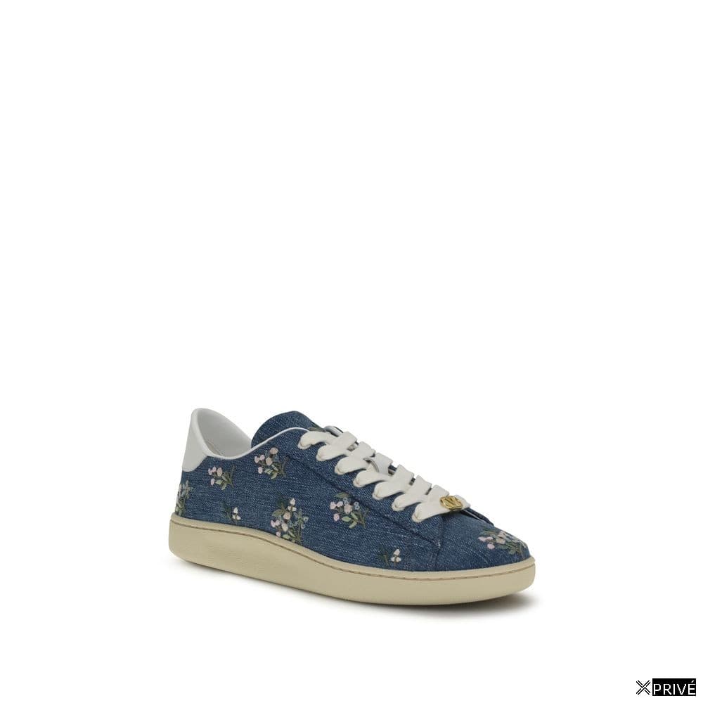 Chaussures de sport bleues en Tissu — 2