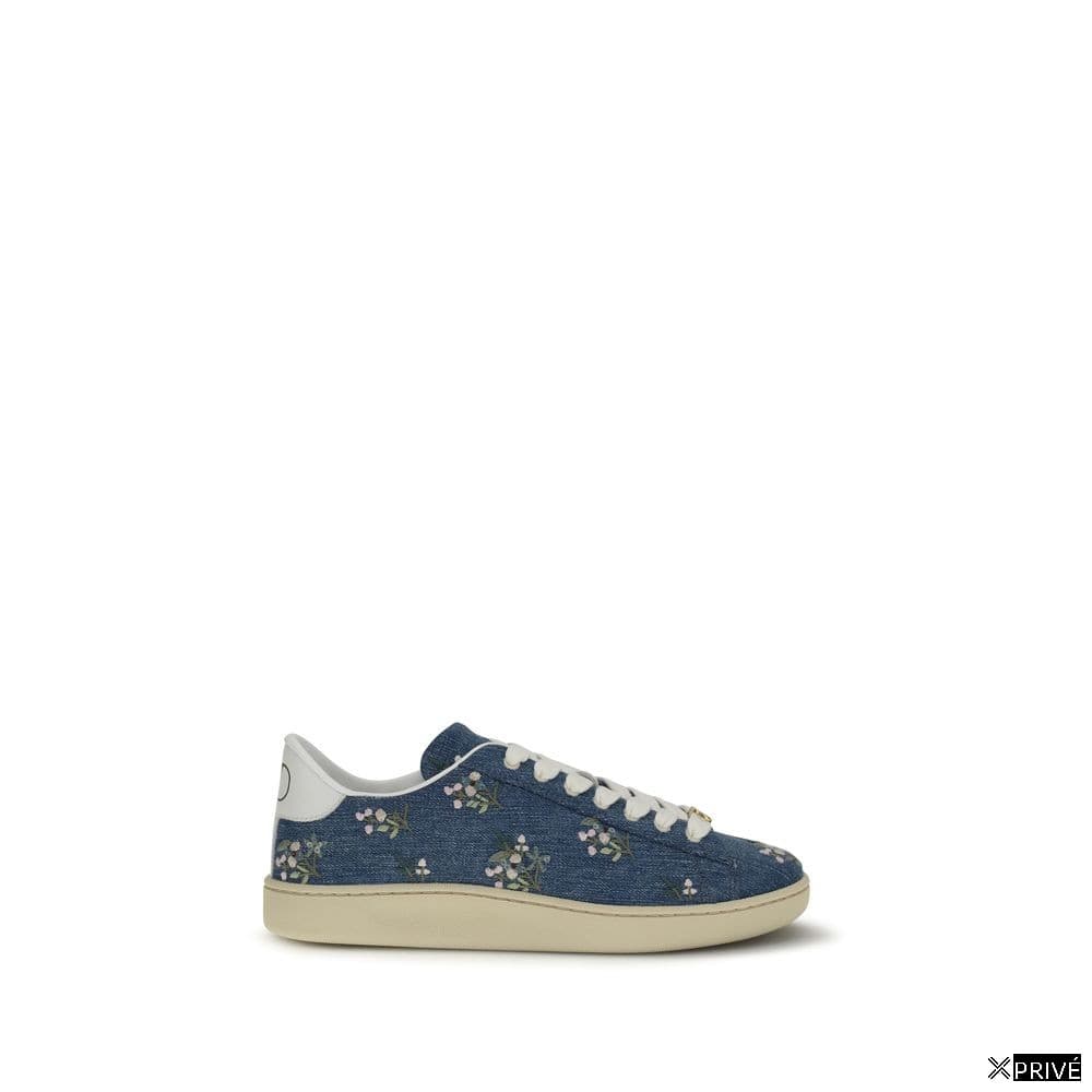 Chaussures de sport bleues en Tissu — 1