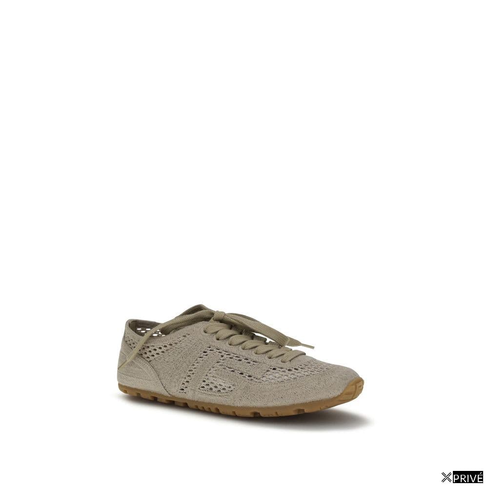 Chaussures de sport beiges en Coton — 2