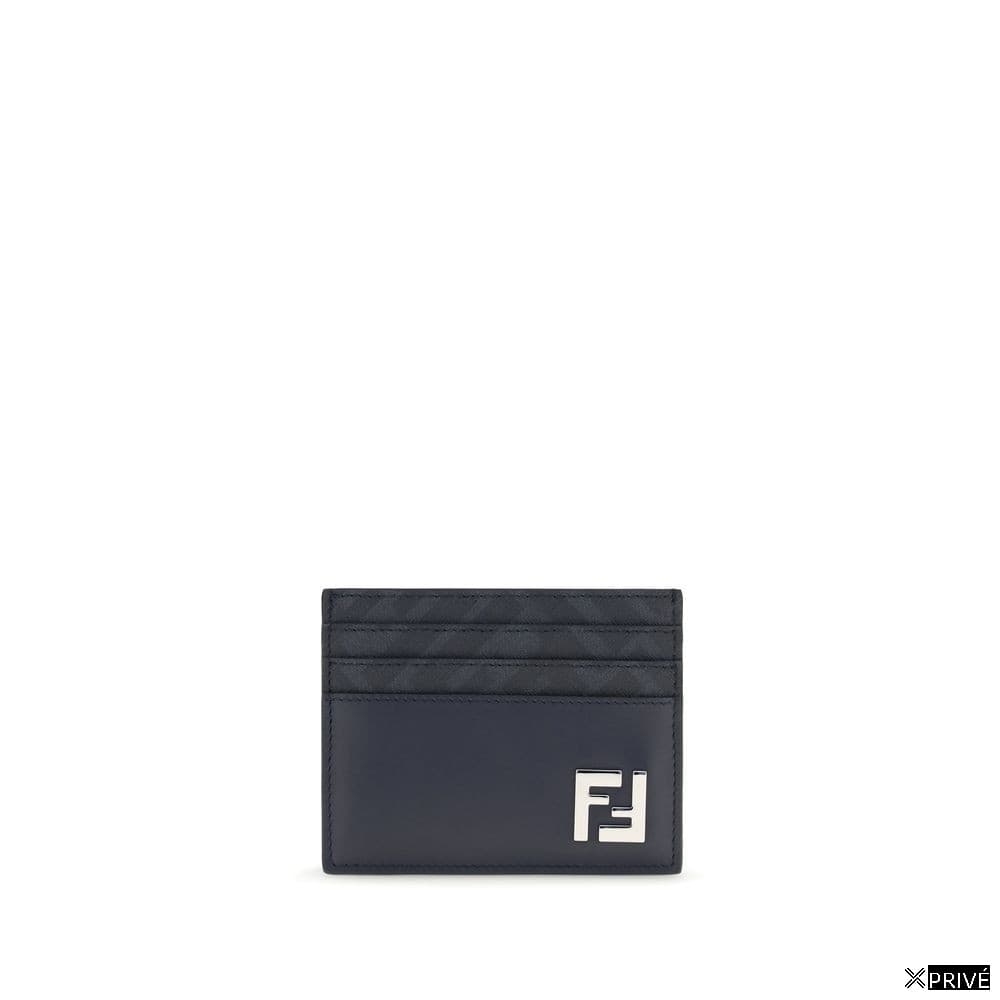 Portefeuille bleu en Cuir — 1