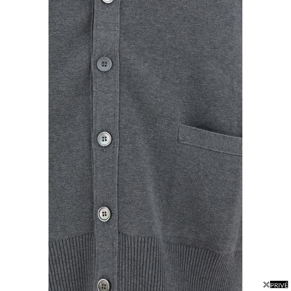 Gray Cotton Cardigan — 3