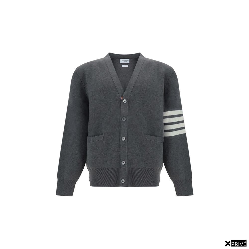 Gray Cotton Cardigan — 1