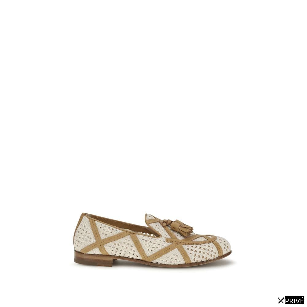 Mocassin beige en Lin — 1