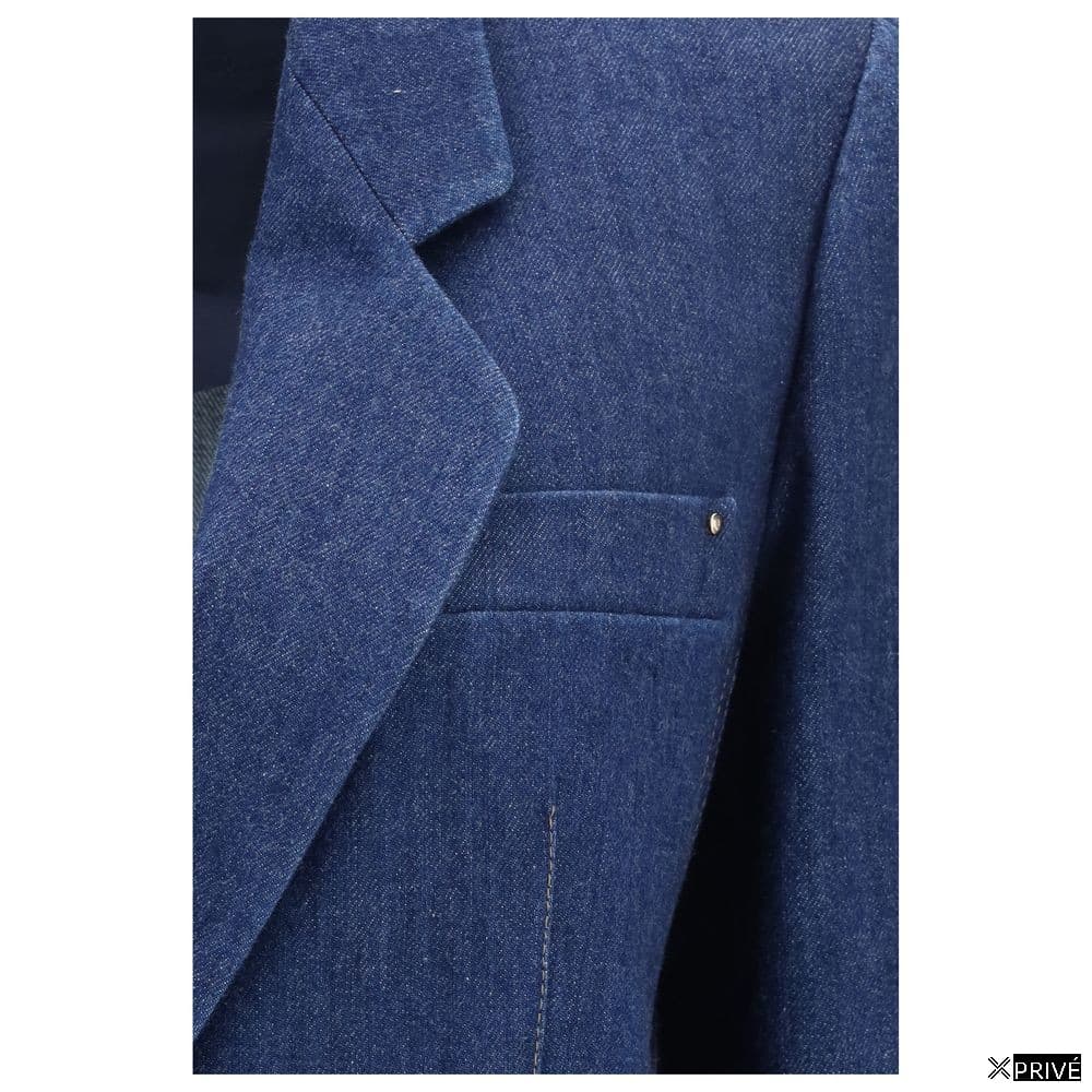 Costume et blazer bleu en Élasthanne — 3