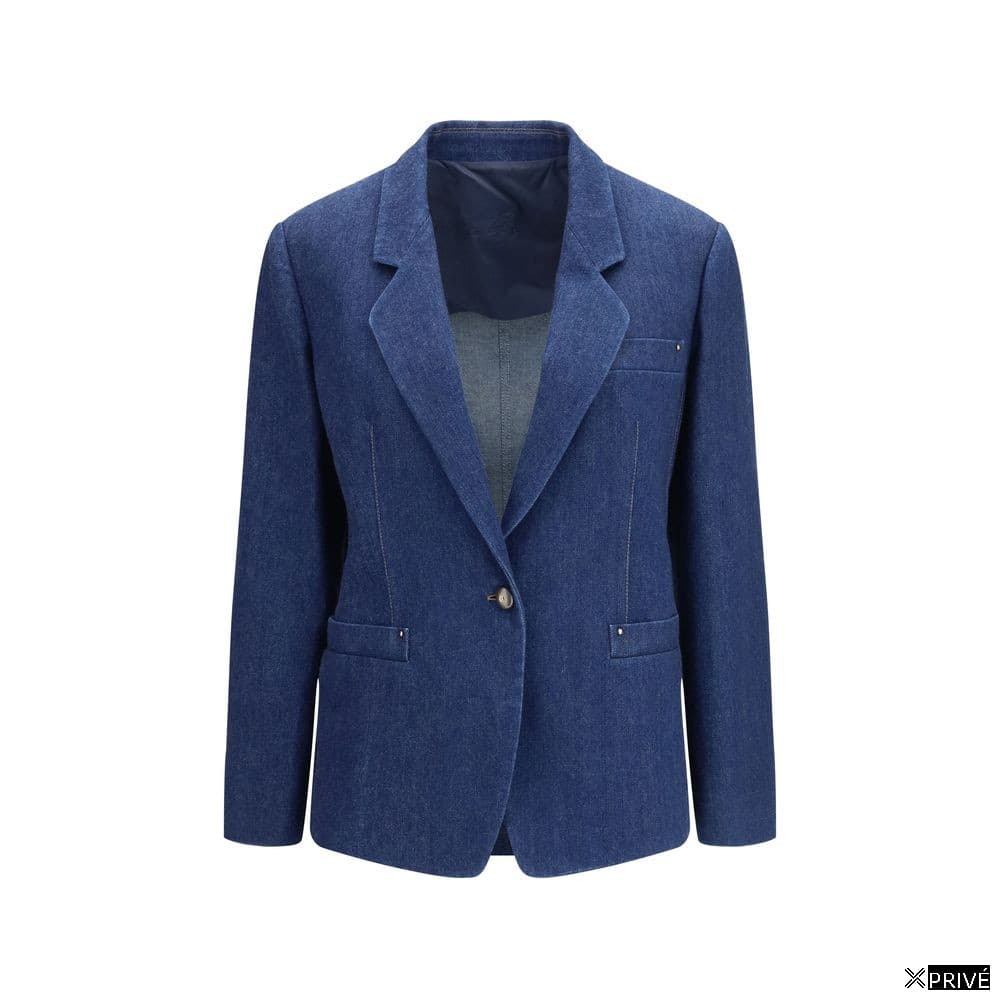 Costume et blazer bleu en Élasthanne — 1