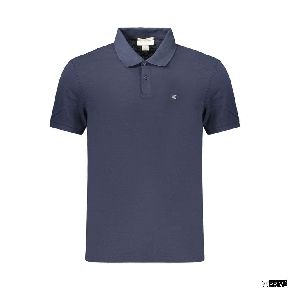 Polo bleu en Coton — 1