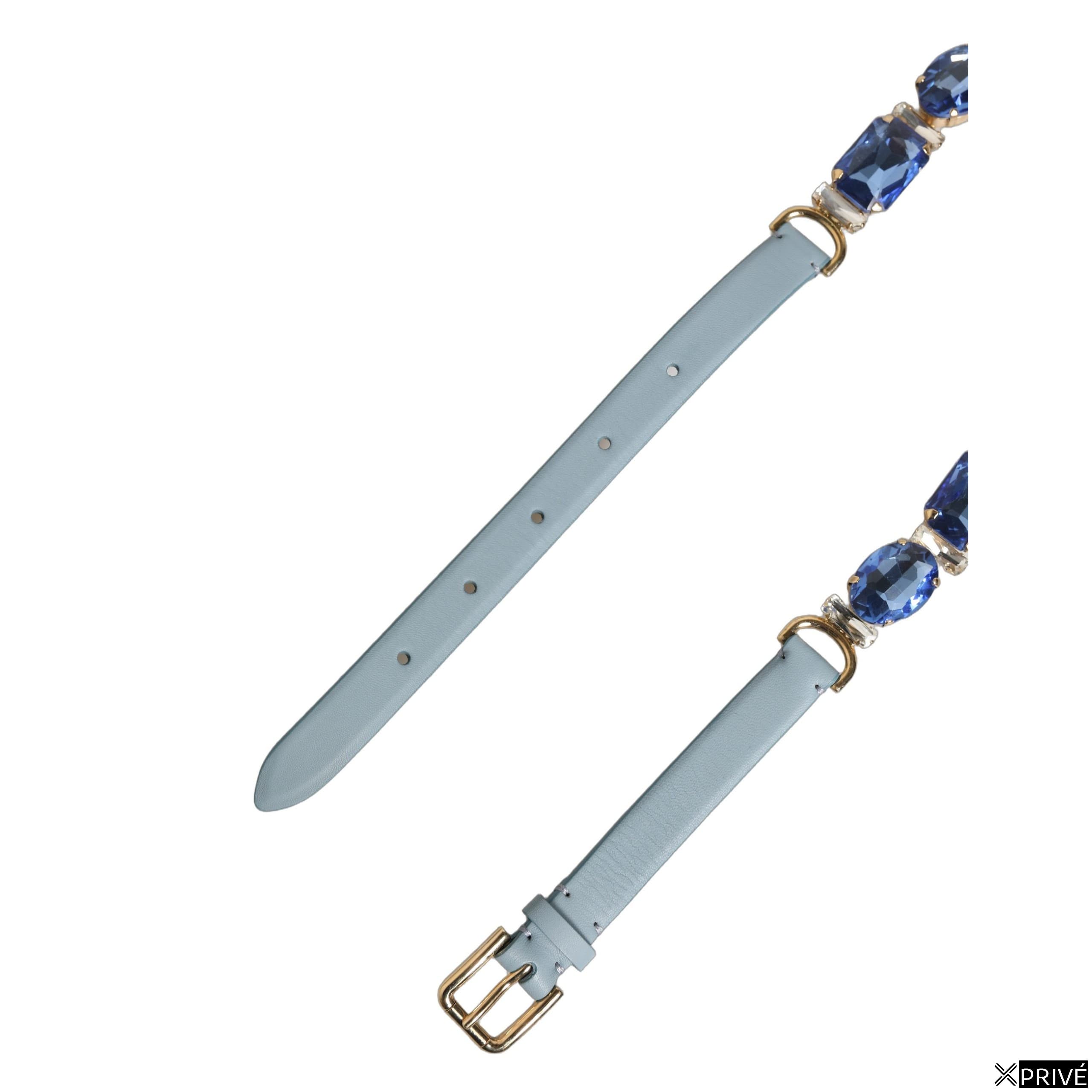 Ceinture bleue en Cuir — 3