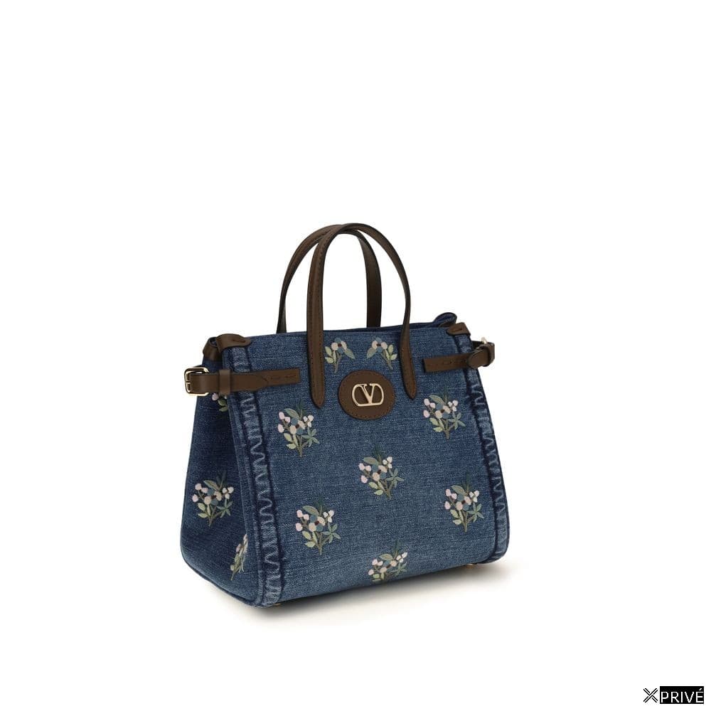 Sac à main bleu en Coton — 2