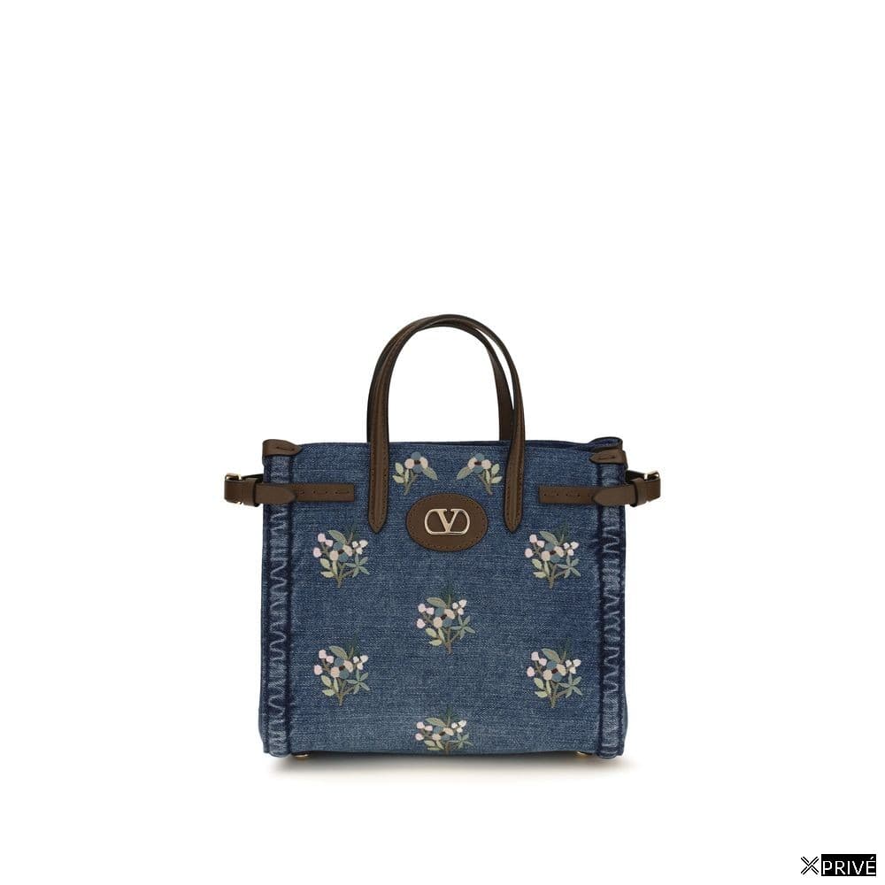 Sac à main bleu en Coton — 1