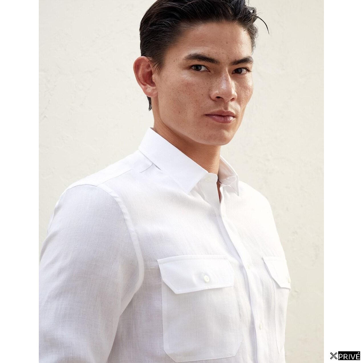 White Triacetate Shirt — 2