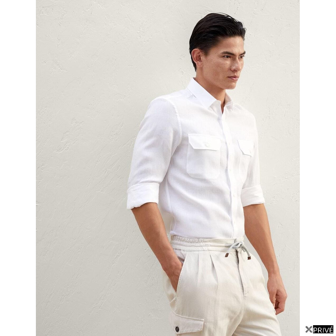 White Triacetate Shirt — 5