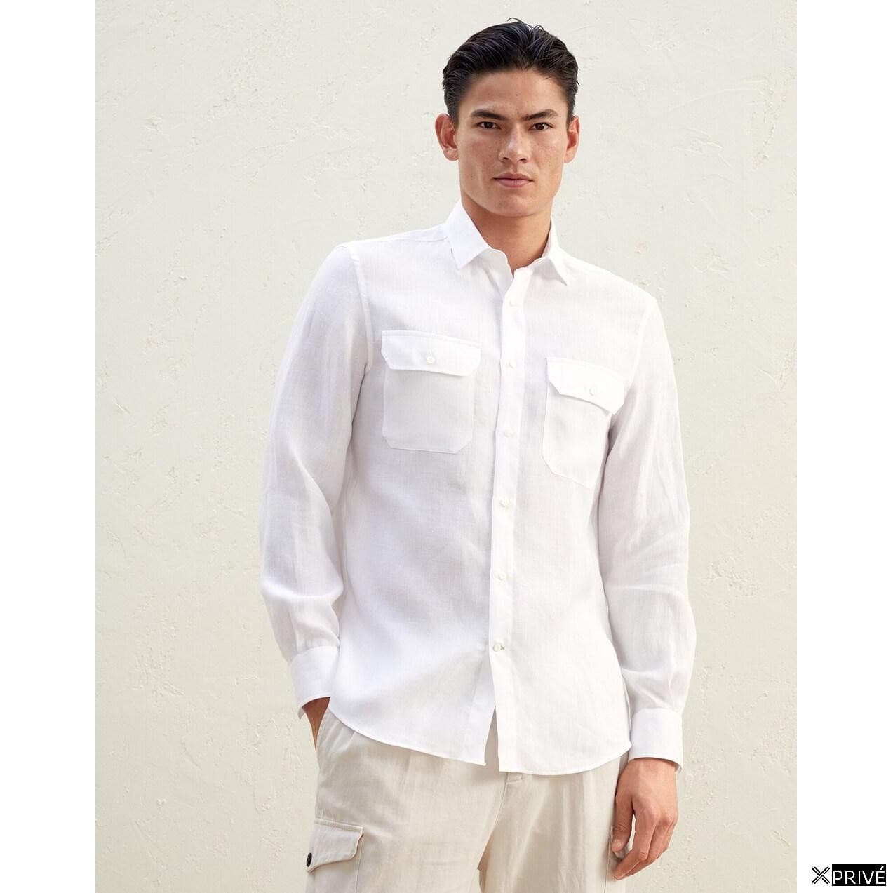 White Triacetate Shirt — 1