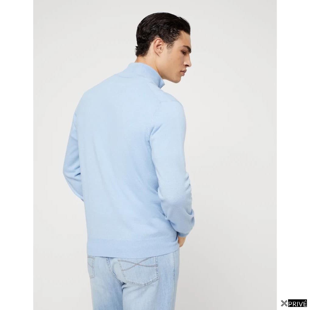 Pull turquoise en Cachemire — 2
