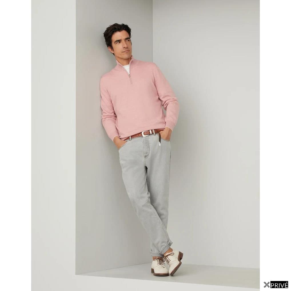 Pull rose en Cachemire — 1