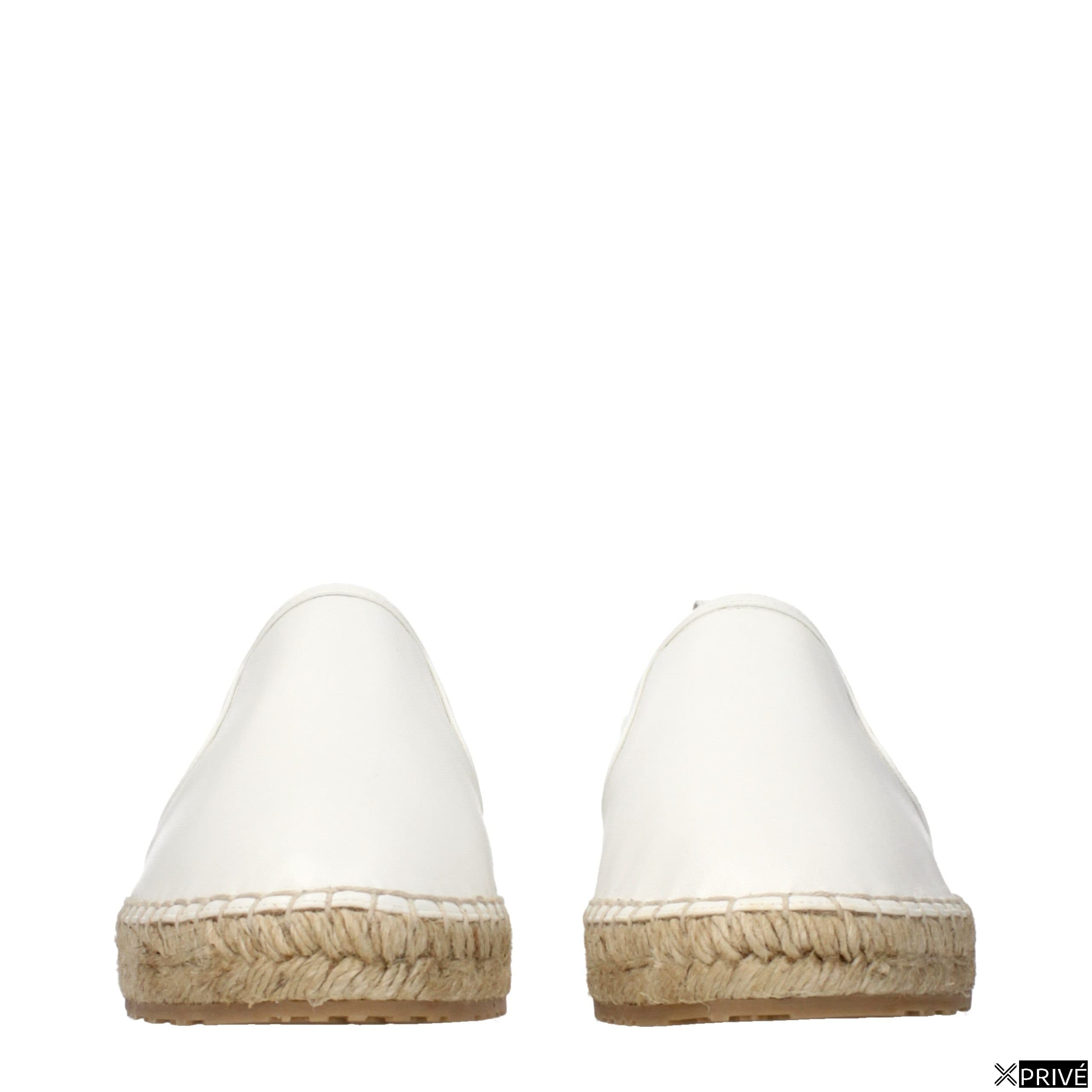 Chaussures plates bleues en Cuir — 3
