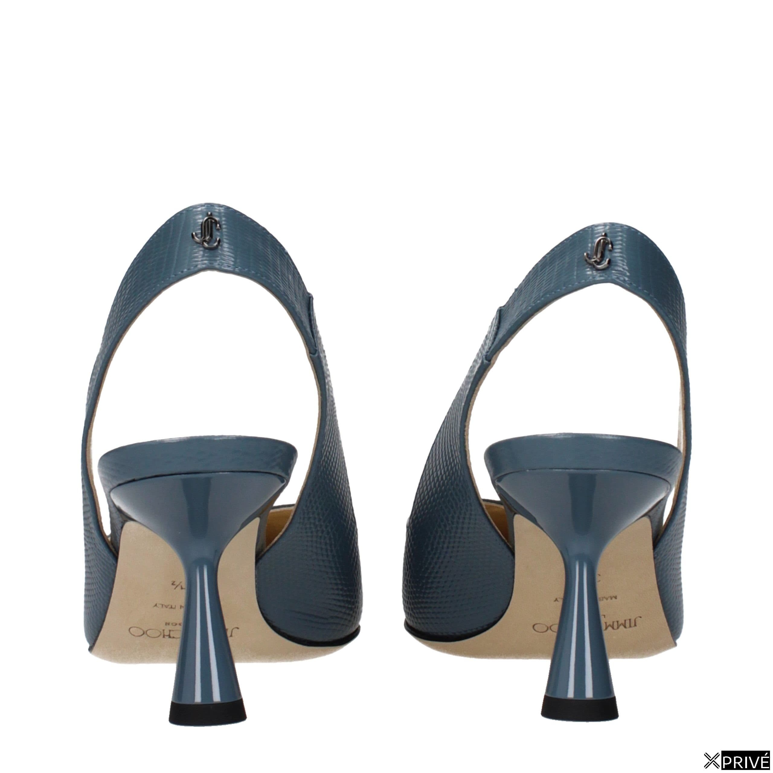 Sandales bleues en Cuir — 5
