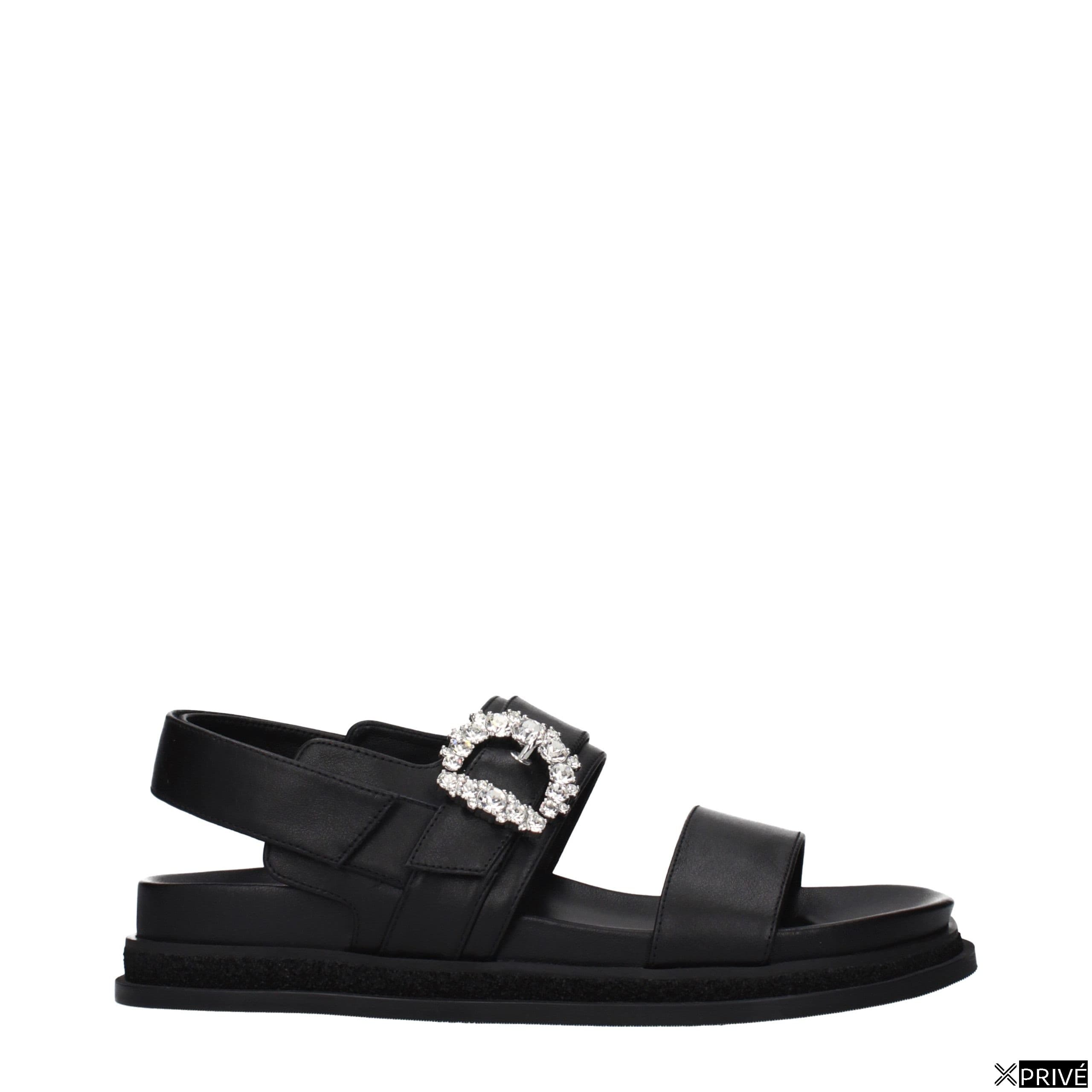 Sandales noires en Cuir — 1
