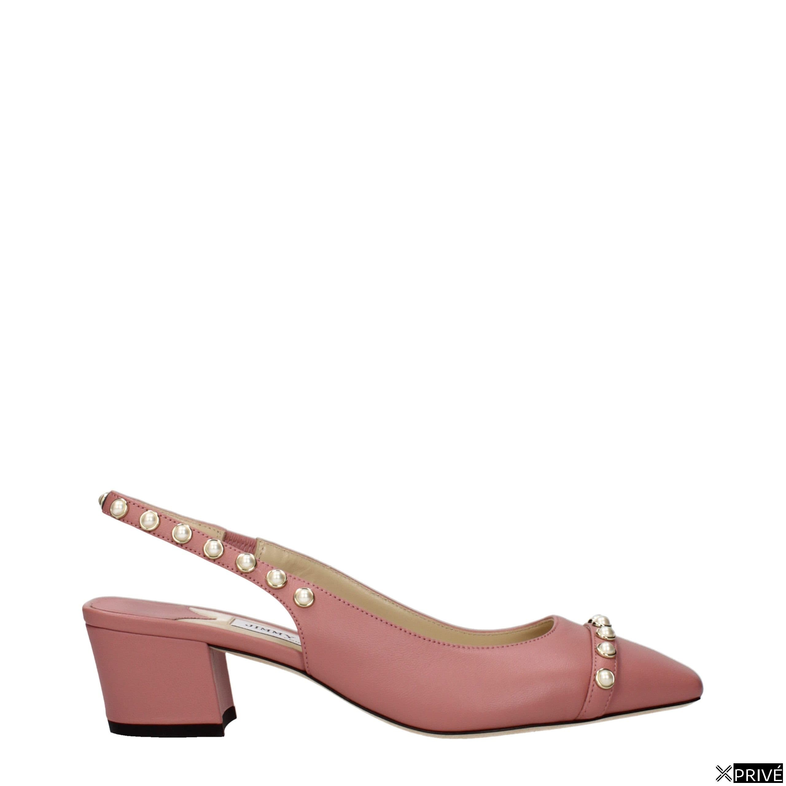 Sandales roses en Cuir — 1