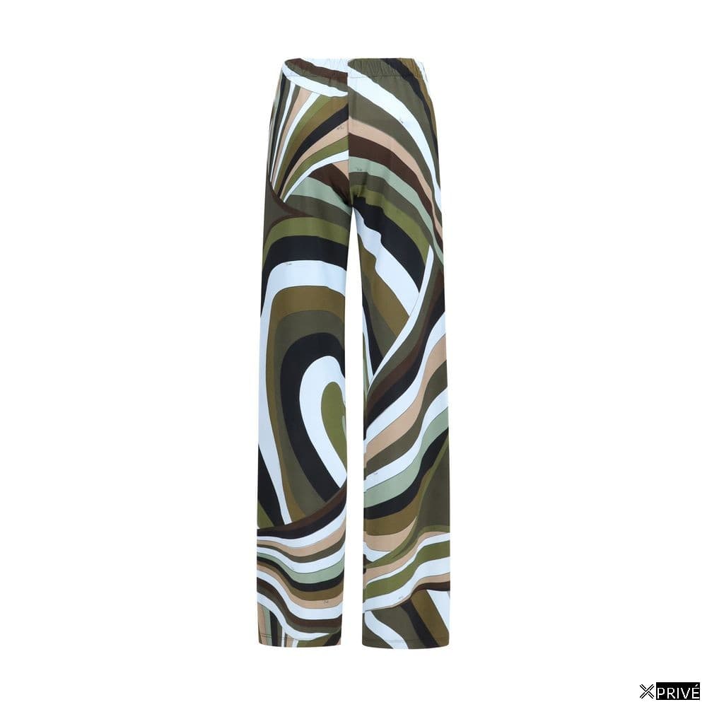 Bicolor Viscose Casual Pants — 2
