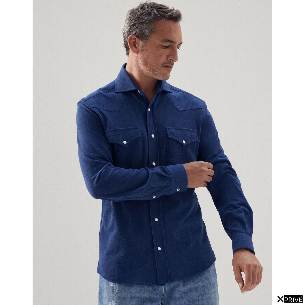 Blue Cotton Shirt — 1