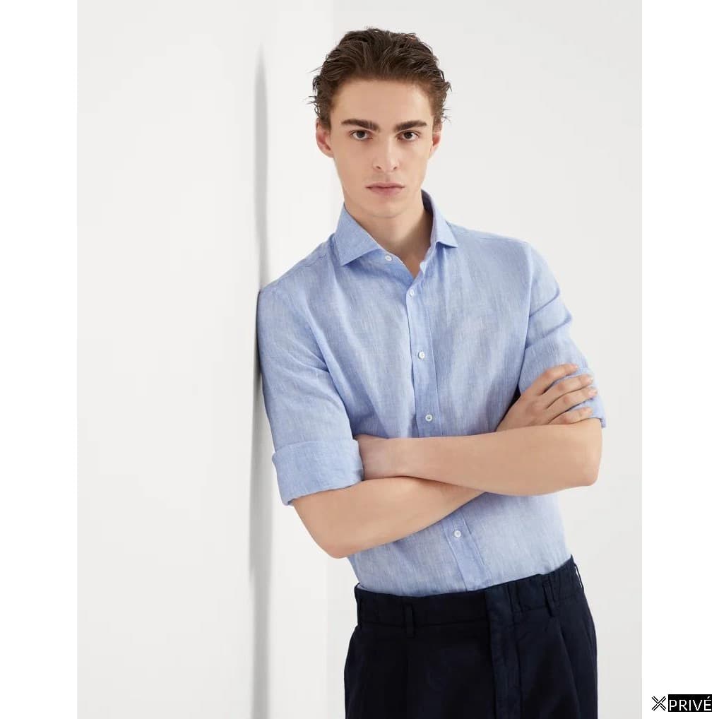 Chemise bleue en Lin — 4