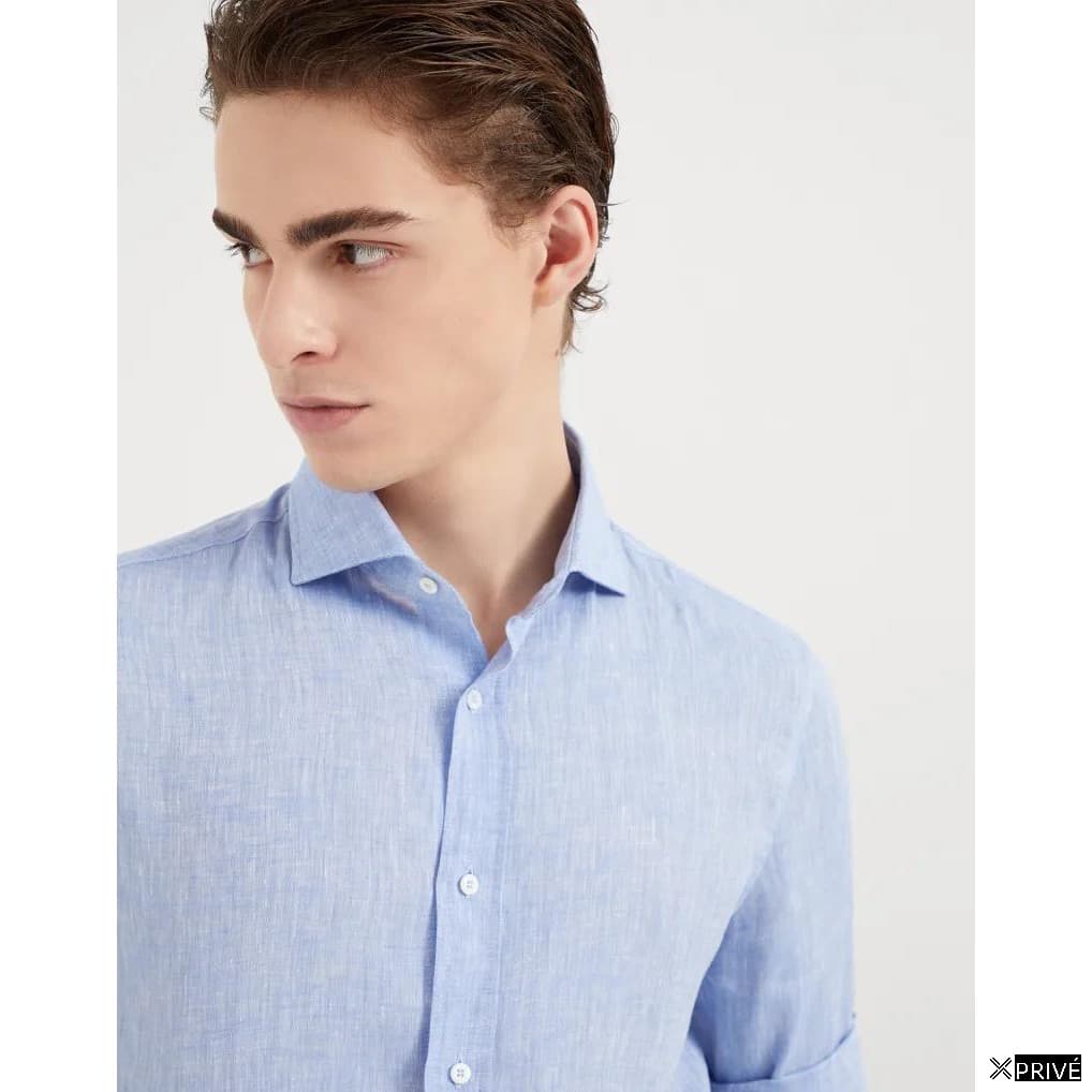 Chemise bleue en Lin — 3