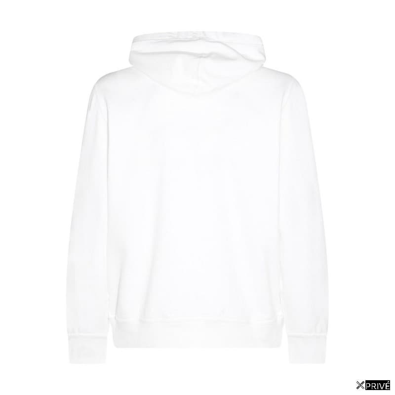 White Cotton Sweatshirt — 2