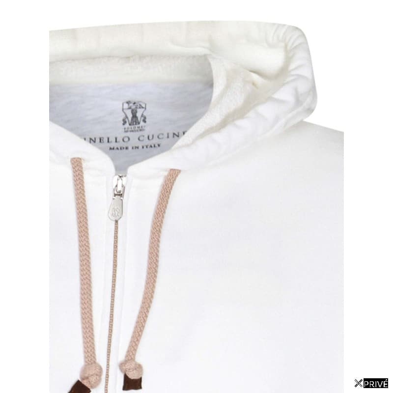 White Cotton Sweatshirt — 4