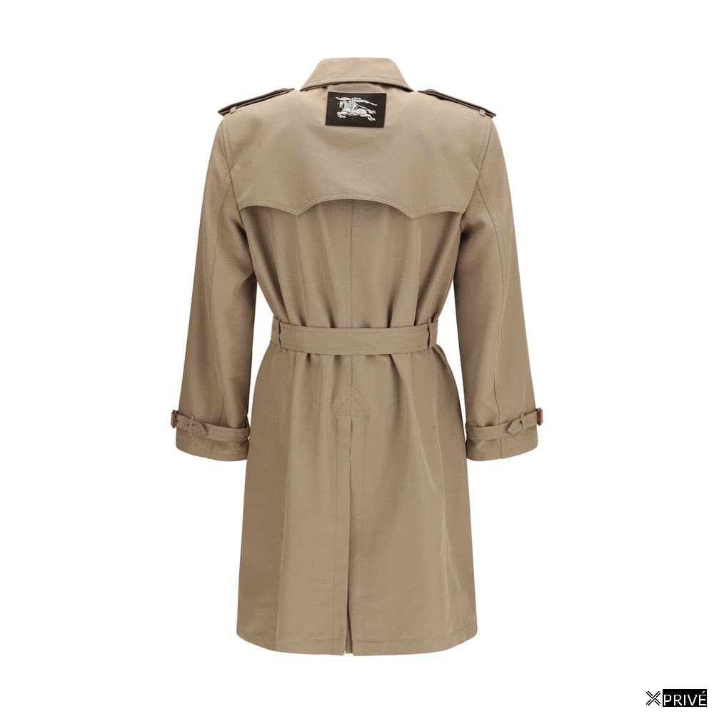 Trench brun en Soie — 2