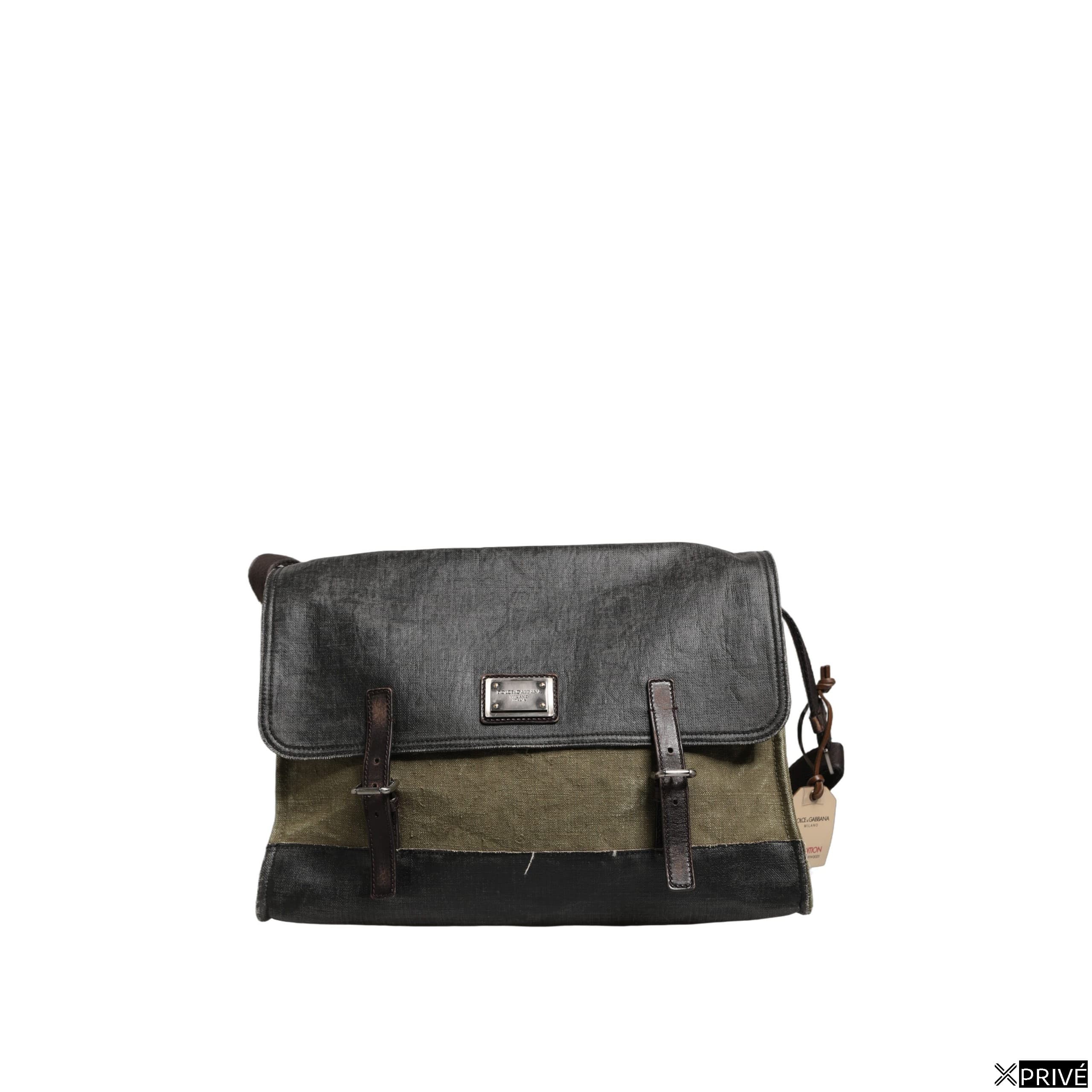 Sac vert foncé en Cuir — 1